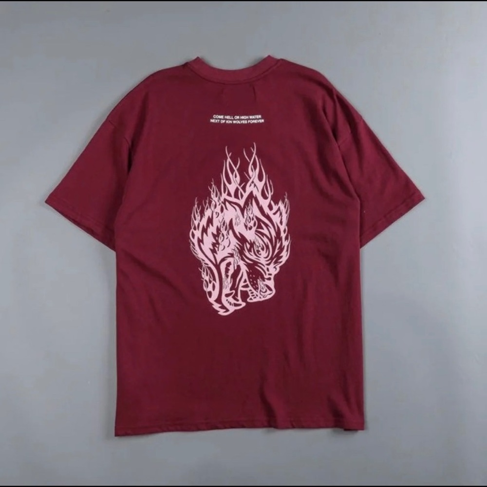 NWT Darc Sport HELL & BACK PREMIUM "OVERSIZED" TEE IN MAROON size Medium